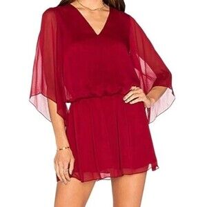 alice and olivia red leather dress Alice And Olivia Leandra Belted Faux Leather Shift Dress In Perfect Ruby